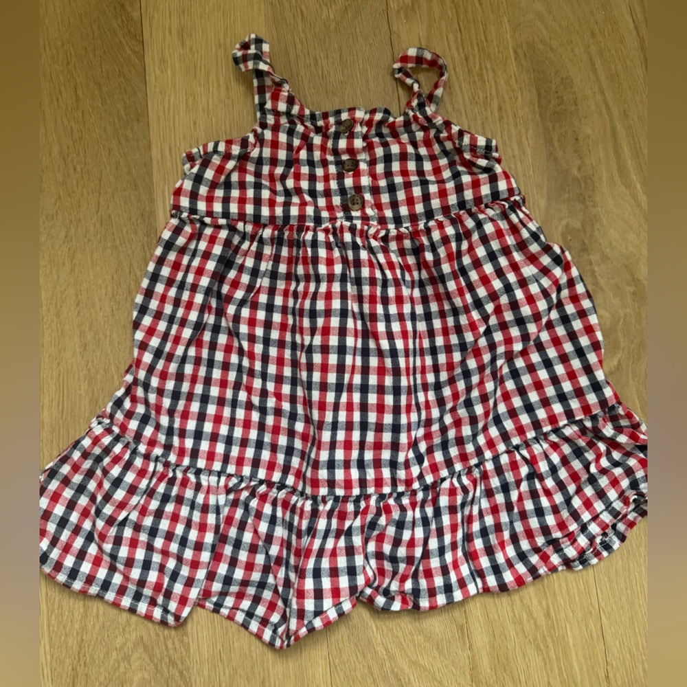 Old Navy Red and Blue Checkered Dress